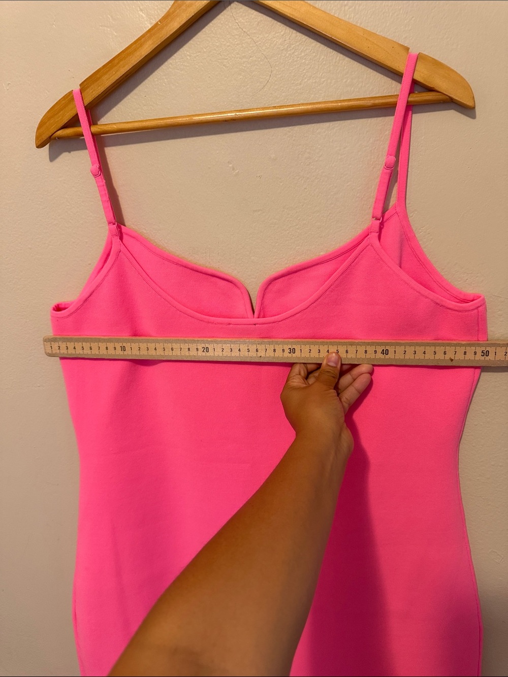 Express Hot Pink Spaghetti Strap Sheath Dress - Picture 3 of 5